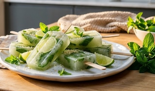 Aktueller Artikel zu Mojito Mojito-Eis am Stiel: Unser Rezept für das Cocktail-Eis