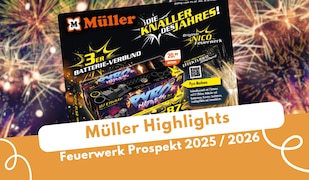 Müller Feuerwerk Prospekt 2025 2026