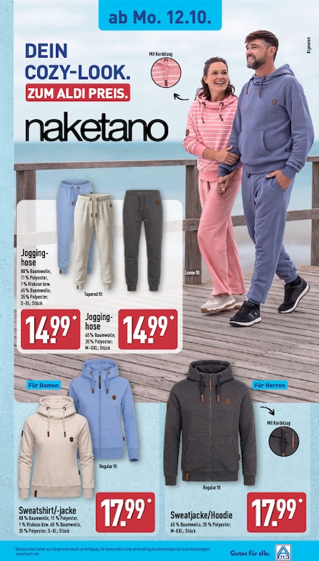 Naketano im ALDI Nord Prospekt 12.10.2026