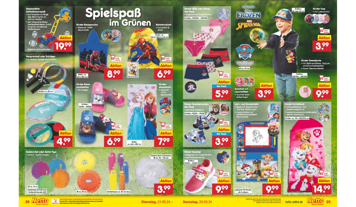 Prospekt-Highlights Netto Marken-Discount ab Montag 20. Mai 2024