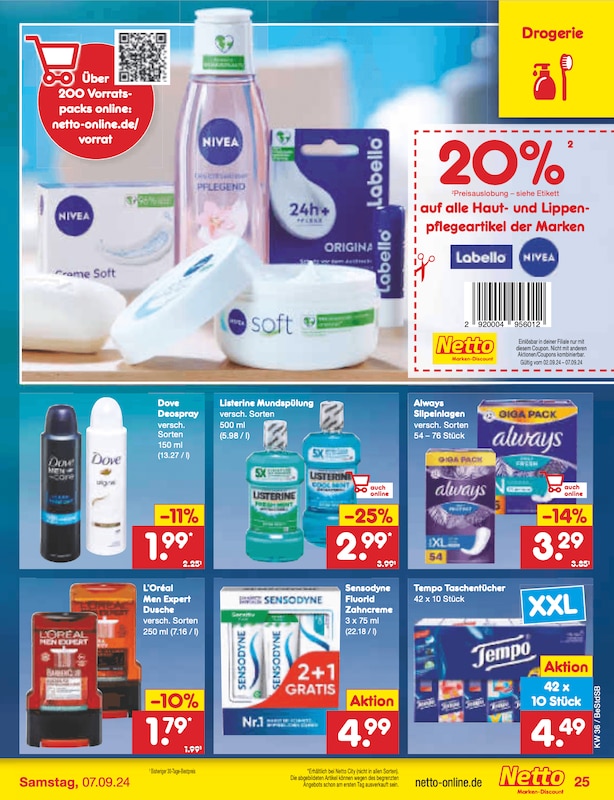 Prospekt-Highlights Netto Marken-Discount ab Montag, 02. September 2024
