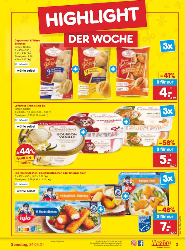 Prospekt-Highlights Netto Marken-Discount ab Montag, 19. August 2024