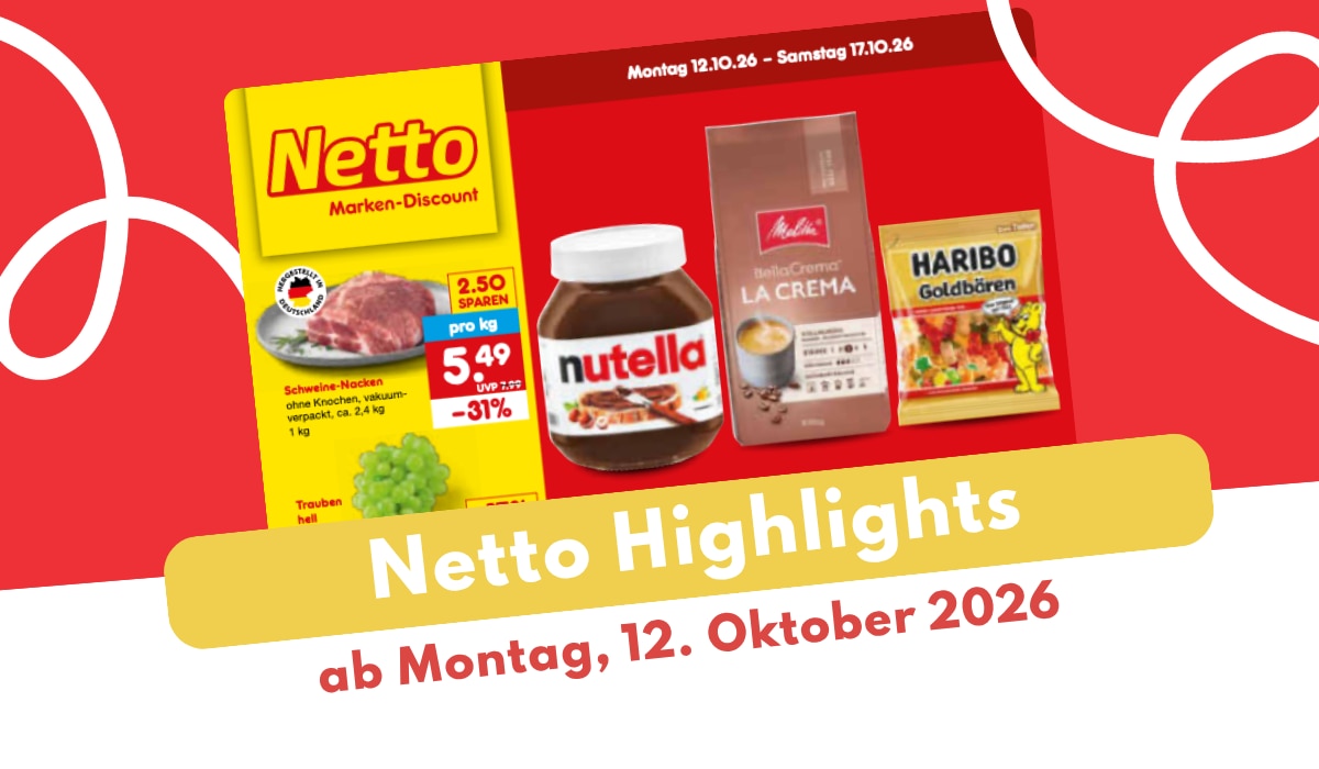 Netto Prospekt 12.10.2026: Macht euch bereit für Halloween! Netto Prospekt 12.10.2026: Macht euch bereit für Halloween!