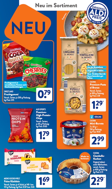 Neues Sortiment im ALDI Süd Prospekt 23.03.2026.