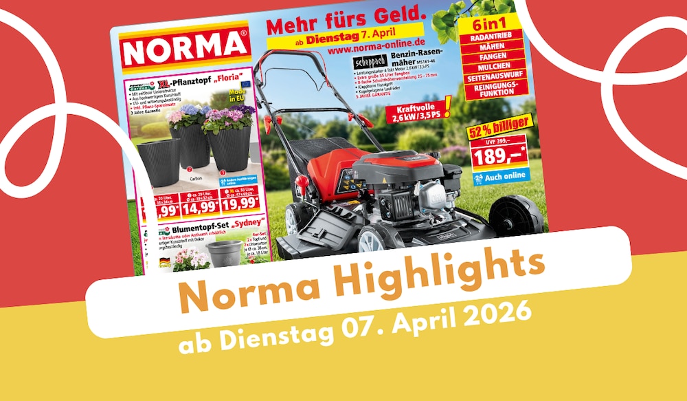 NORMA Prospekt ab 07.04.2026: Werkzeug, Kaffee & mehr!