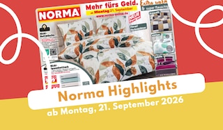Norma Prospekt 21.09.2026 voller Deals und Schnäppchen! Norma Prospekt 21.09.2026 voller Deals und Schnäppchen!