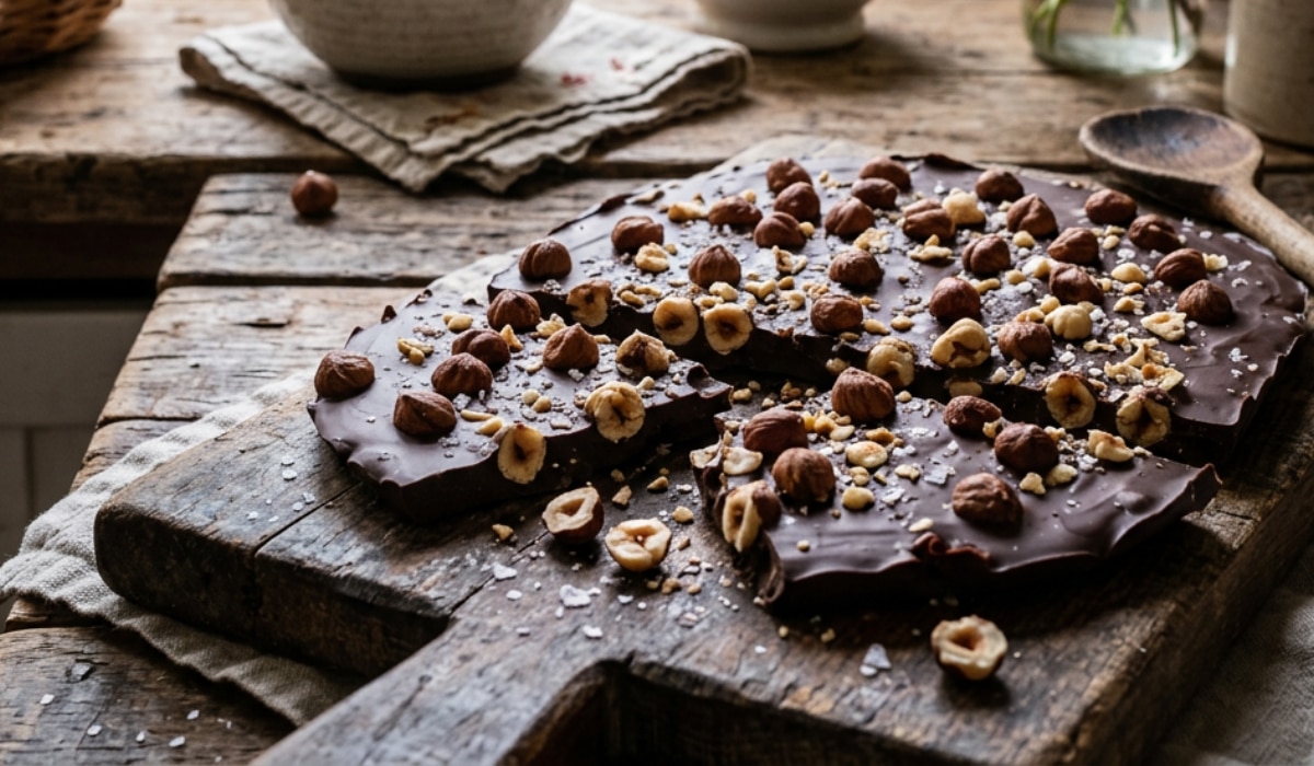 Nuss Nougat Chocolate Bark