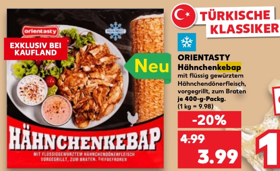 Orientasty Hähnchenkebap im Kaufland Prospekt 16.10.2025