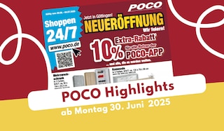 POCO Prospekt ab nächste Woche - die besten Angebote für Möbel & Co.