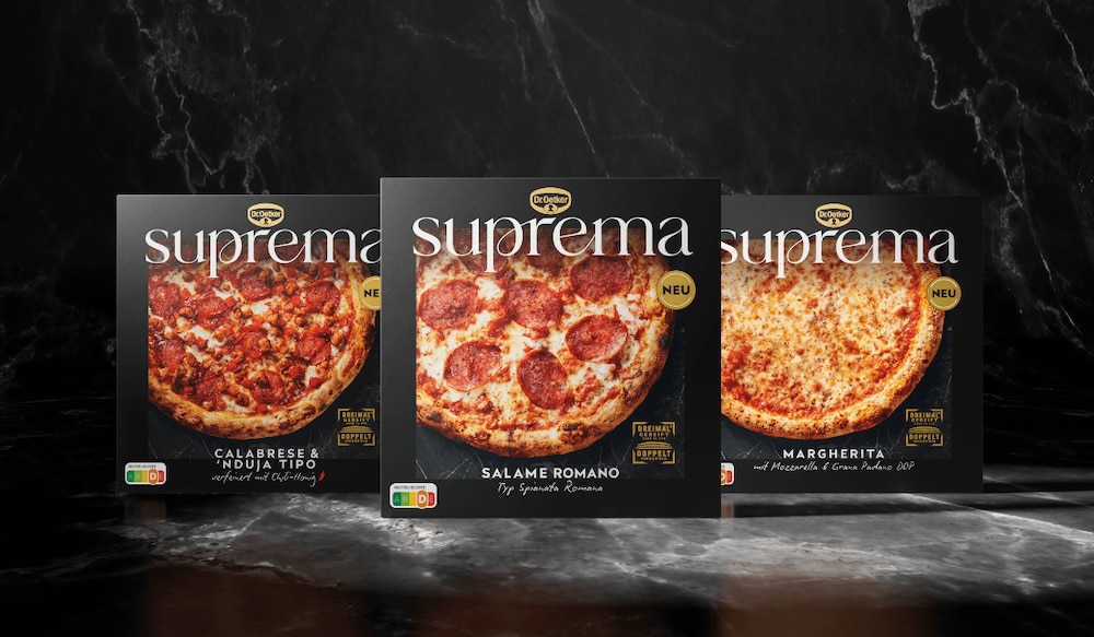 Packshot Dr. Oetker Suprema Pizza Packshot