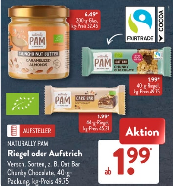 Pamela Reif Naturally Pam bei ALDI Süd