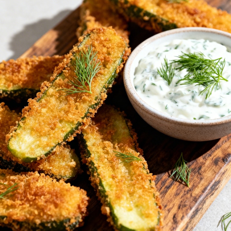 Panierte Gewürzgurken