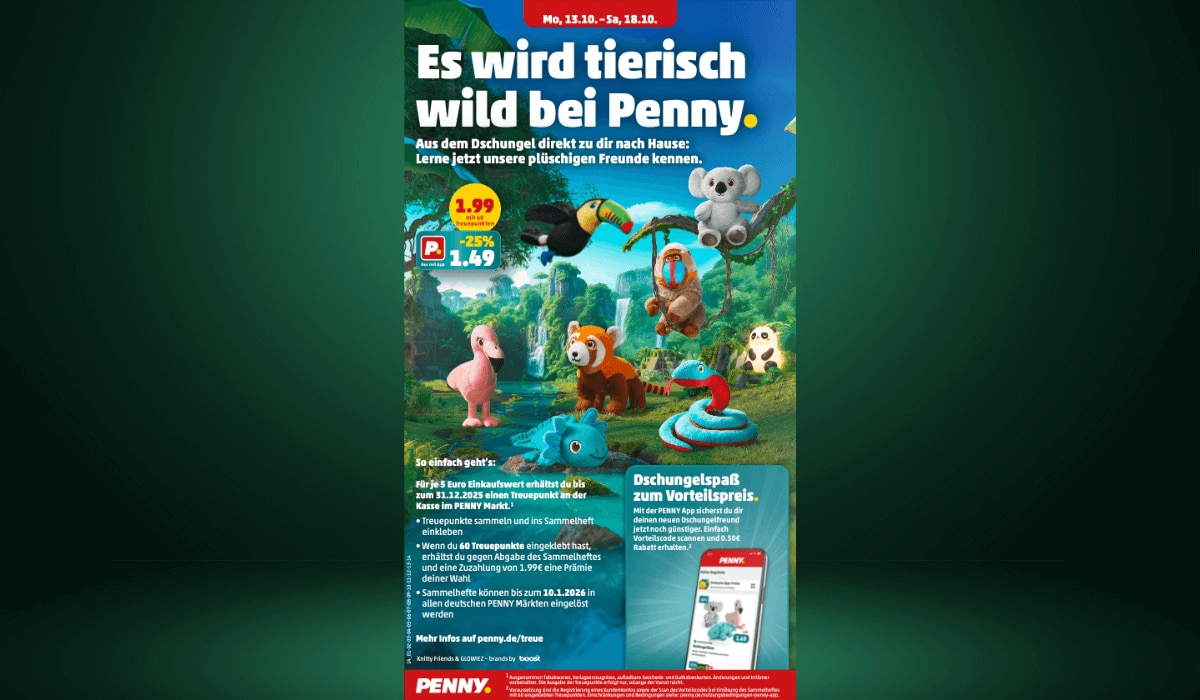 Penny Dschungelspaß Aktion zum Sammeln