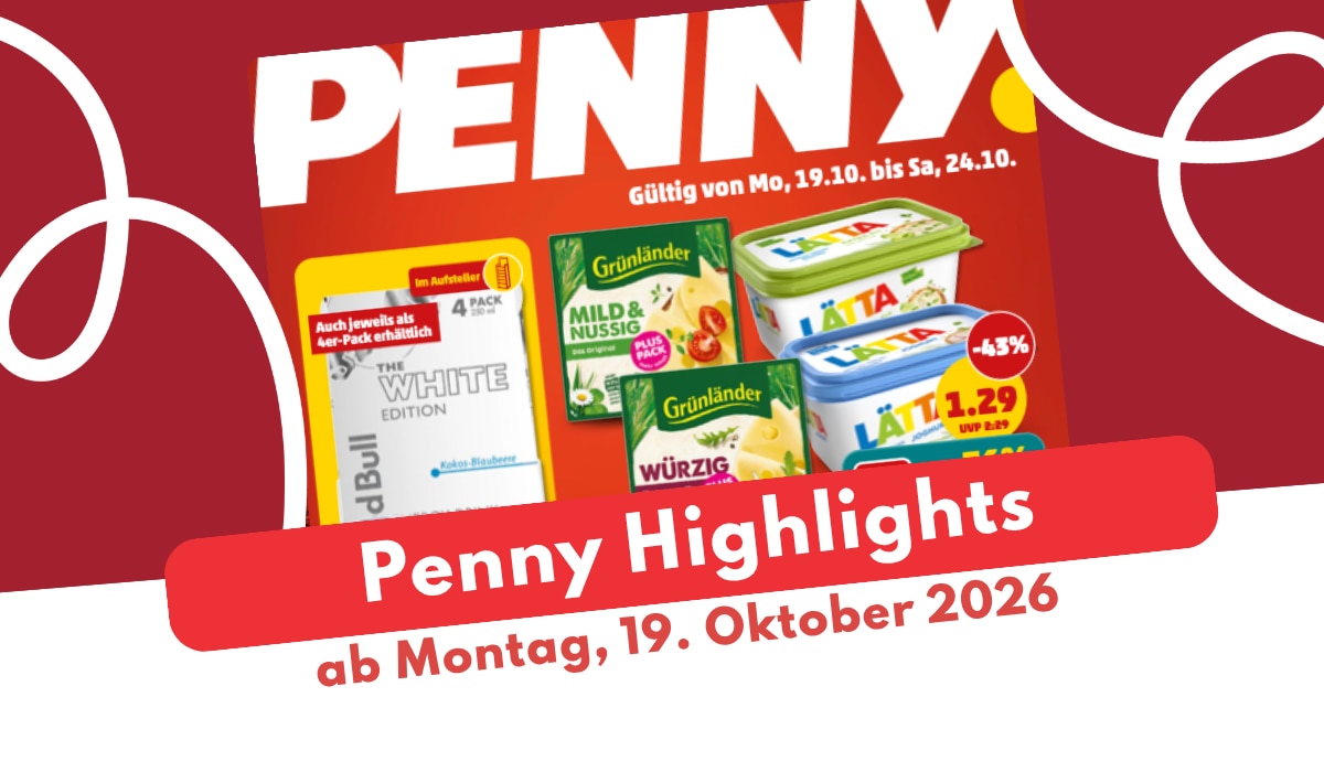PENNY Prospekt 19.10.2026: Die amerikanische Woche beginnt! PENNY Prospekt 19.10.2026: Die amerikanische Woche beginnt!