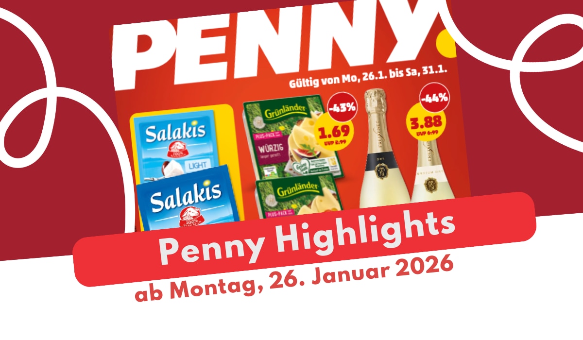 PENNY Prospekt 26.01.2026 mit amerikanischer Woche von Mike Mitchell's PENNY Prospekt 26.01.2026 mit amerikanischer Woche von Mike Mitchell's