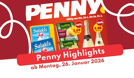 PENNY Prospekt 26.01.2026 mit amerikanischer Woche von Mike Mitchell's