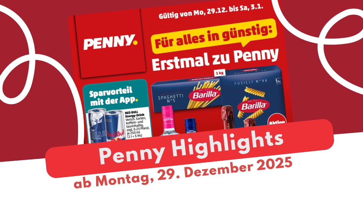PENNY Prospekt 29.12.2025 im großen Überblick!