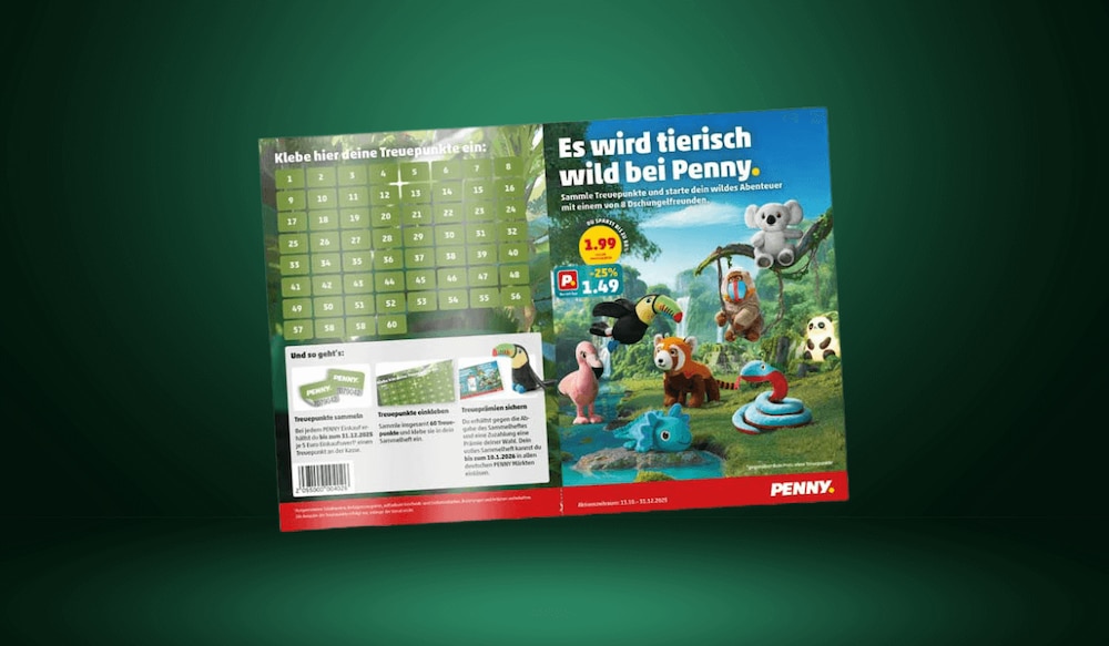Penny Dschungelfreunde Treueaktion 2025 - Punkte sammeln für wilde Plüschtiere