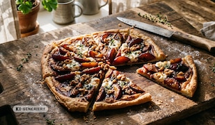 Pflaumen Flammkuchen