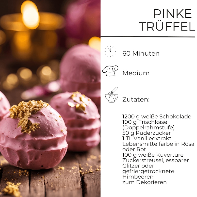 Pinke Trüffel Zutaten