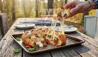 Aktueller Artikel zu Holzspalter Schnelles Party-Rezept für Pizza-Zupfbrot