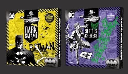 Pizzatainment Batman Edition in zwei Sorten 2024 Packshots