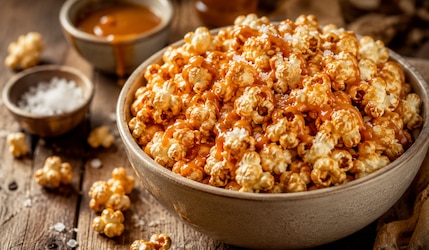 Goldenes Karamel Popcorn