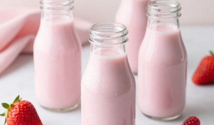 Rezept für pinken Probiotic Drink