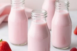 Rezept für pinken Probiotic Drink