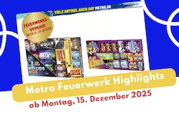 Metro Feuerwerks Prospekt-Highlights
