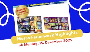 Metro Feuerwerks Prospekt-Highlights
