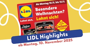 Lidl Prospekt KW 46/25 vor gelbem Hintergrund