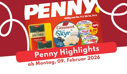 PENNY Prospekt 09.02.2026 mit Fasching und Valentinstag!