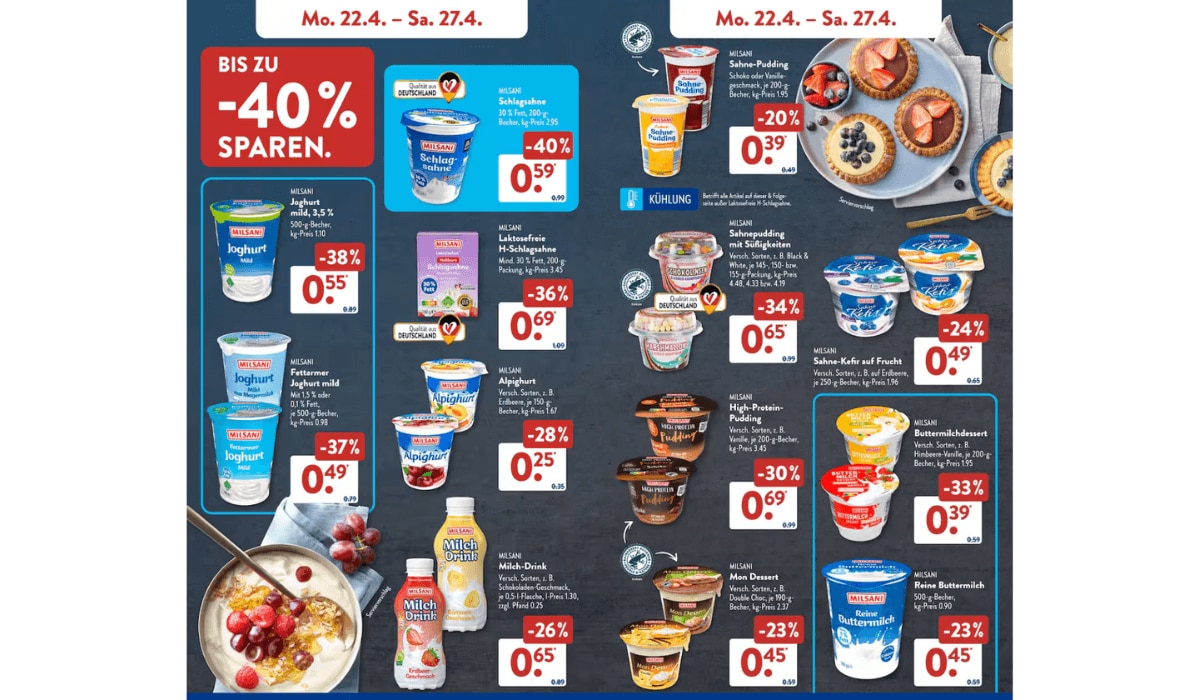 Joghurt Angebote ALDI Süd