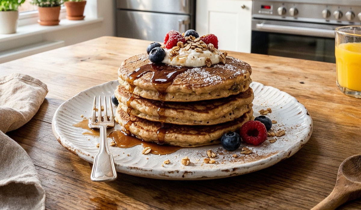Protein-Pancakes ohne Pulver - so gelingt das Rezept!