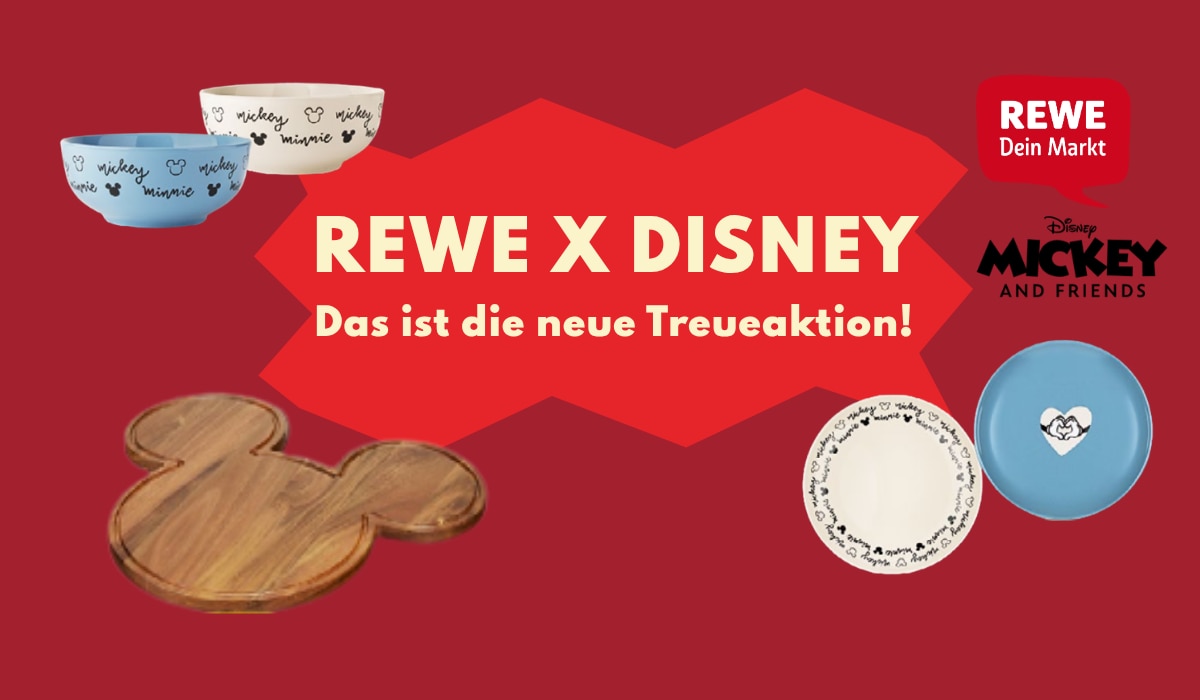 REWE Disney Treueaktion 2026 - jetzt Mickey and Friends sichern! REWE Disney Treueaktion 2026 - jetzt Mickey and Friends sichern!