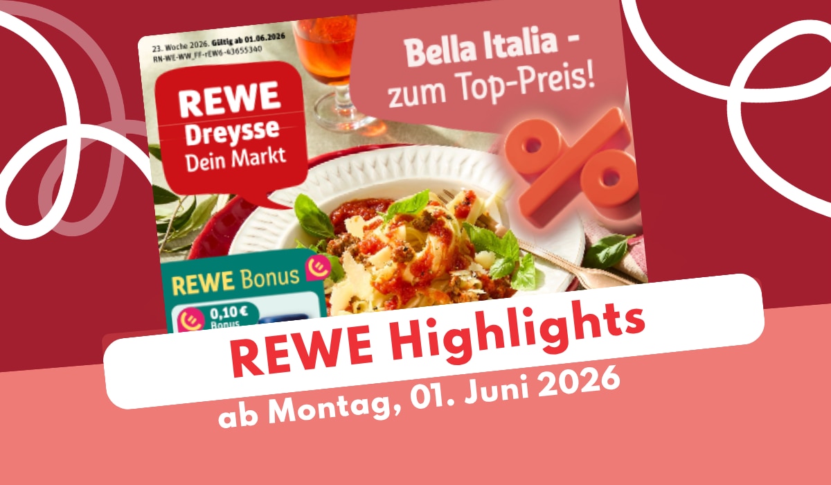 REWE Prospekt 01.06.2026 - zum ersten Mal mit share! REWE Prospekt 01.06.2026 - zum ersten Mal mit share!