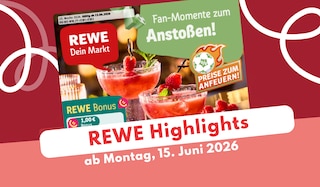 REWE Prospekt 15.06.2026: Bunte Blumen und frisches Obst!
