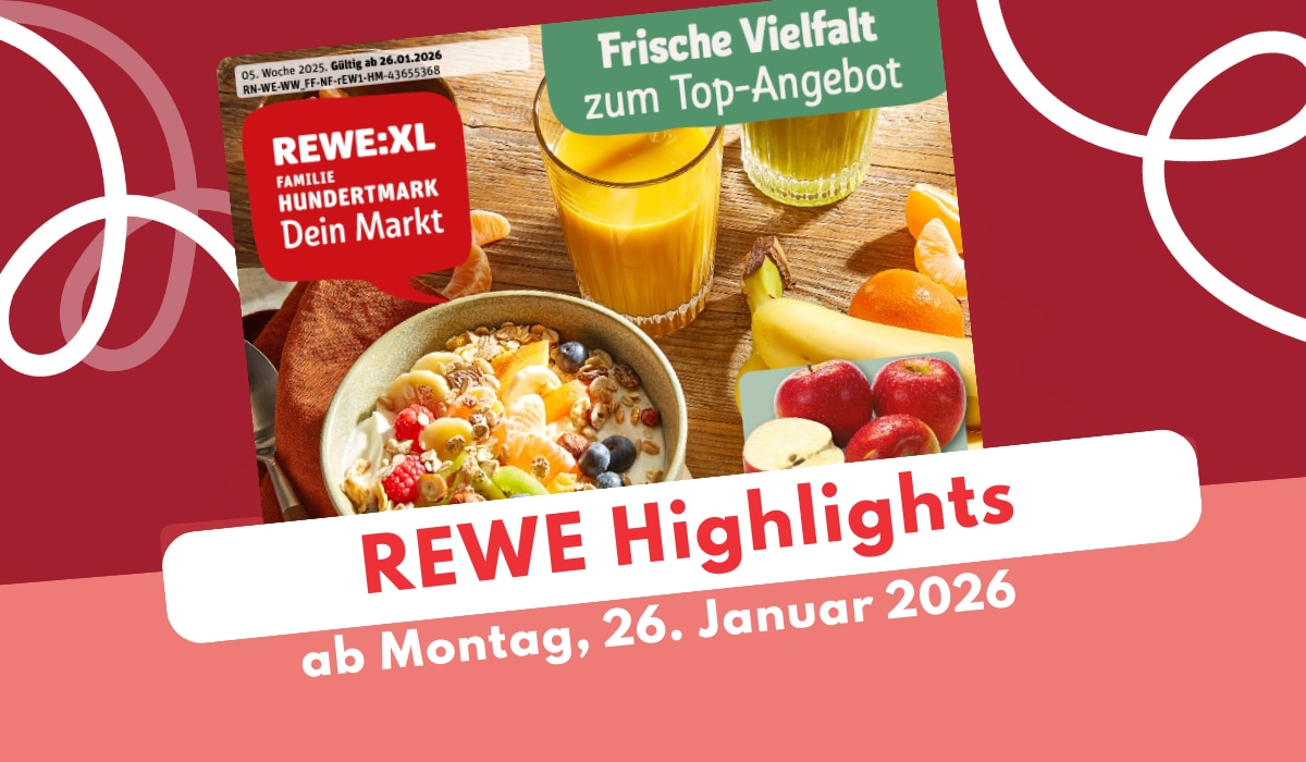 REWE Prospekt 26.01.2026: Deals zum Super Bowl! REWE Prospekt 26.01.2026: Deals zum Super Bowl!