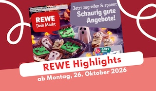 Jetzt aktuellen Artikel „REWE Prospekt 26.10.2026: Auf geht's Richtung Halloween!” lesen REWE Prospekt 26.10.2026: Auf geht's Richtung Halloween!