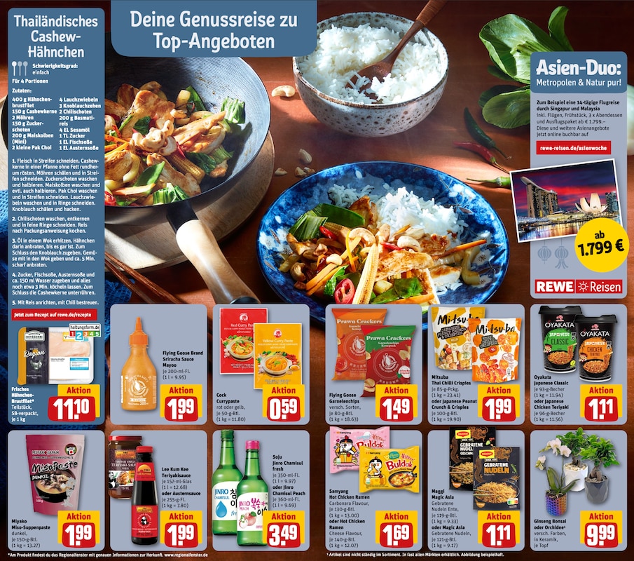 REWE Prospektseiten mit asiatischer Woche ab 01.09.2025