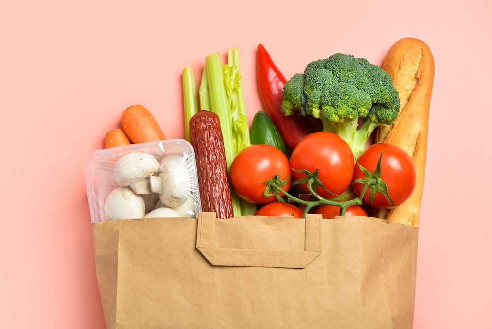 Händler mit Rettertüten