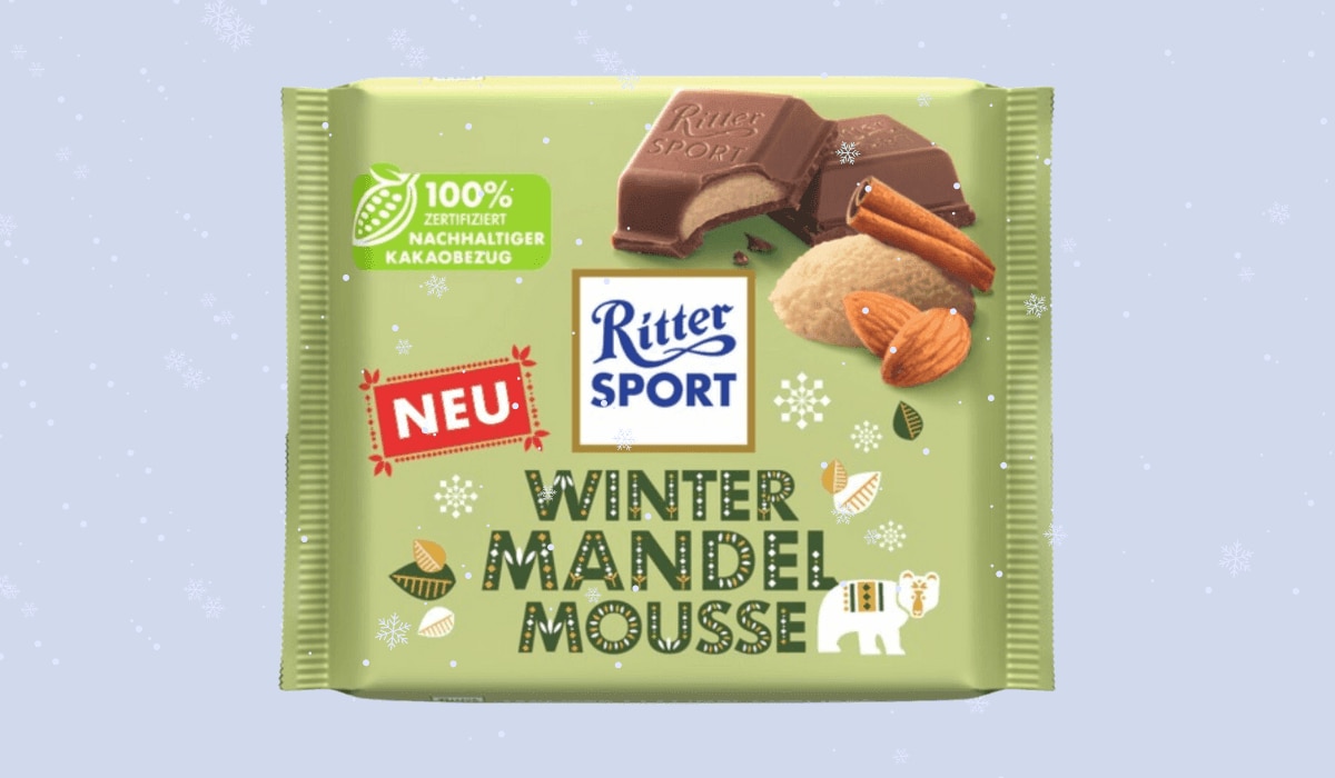 Ritter Sport Winter Mandel Packshot 2024