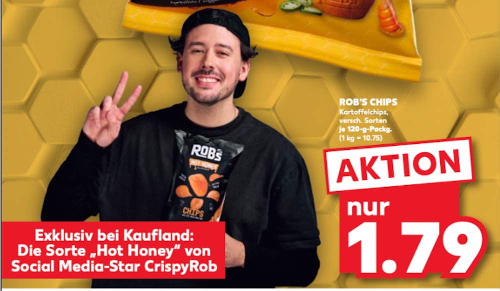 Robs Chips Limited Edition 2025 Hot Honey im Kaufland Prospekt KW33