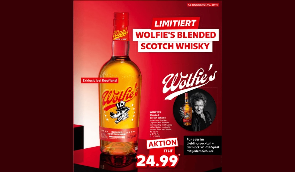 Whisky von Rod Stewart bei Kaufland