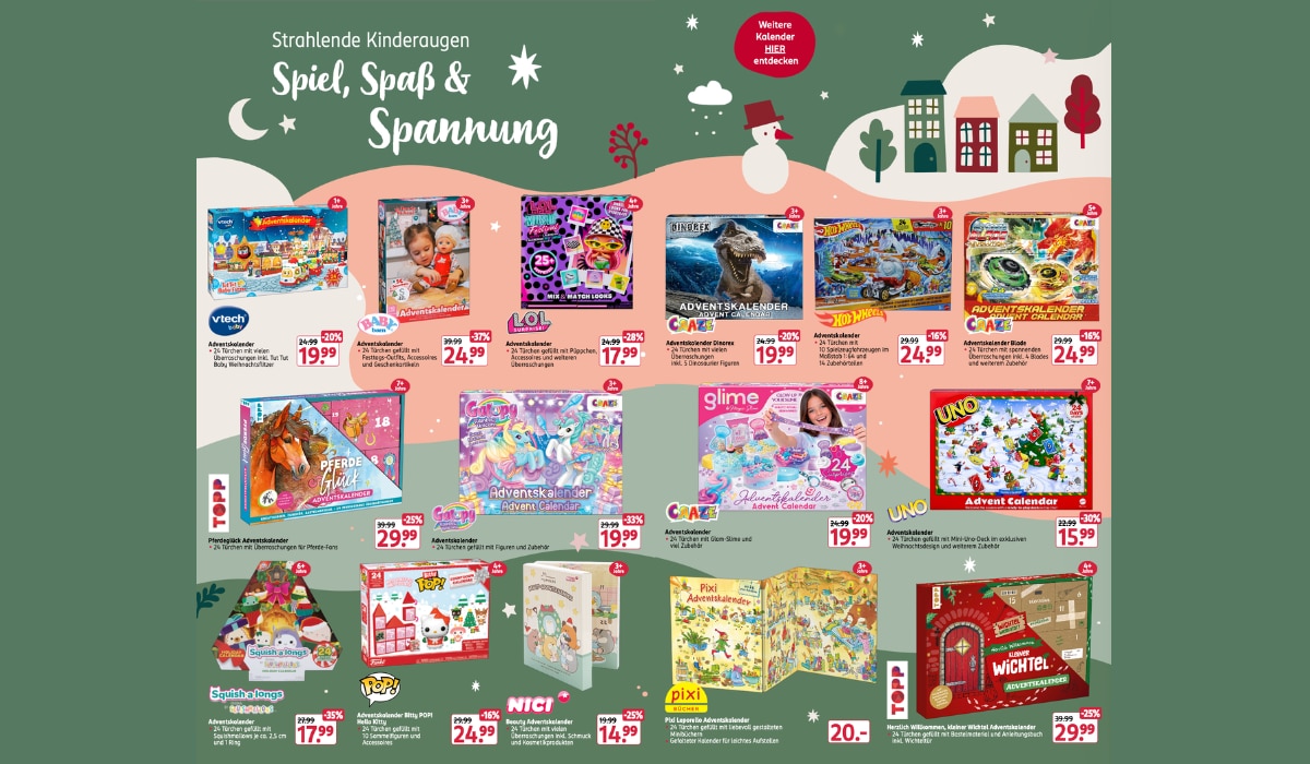 Welche Adventskalender gibt es 2026 bei Rossmann? Alles auf einen Blick!