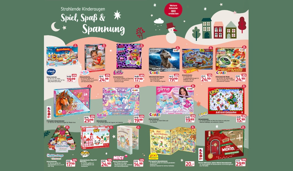 Welche Adventskalender gibt es 2026 bei Rossmann? Alles auf einen Blick!