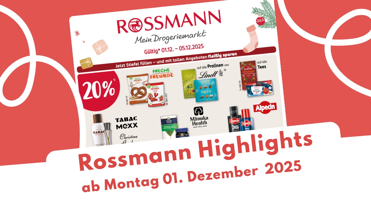 Rossmann Prospekt 01.12.2025 mit Parfum & Wein!