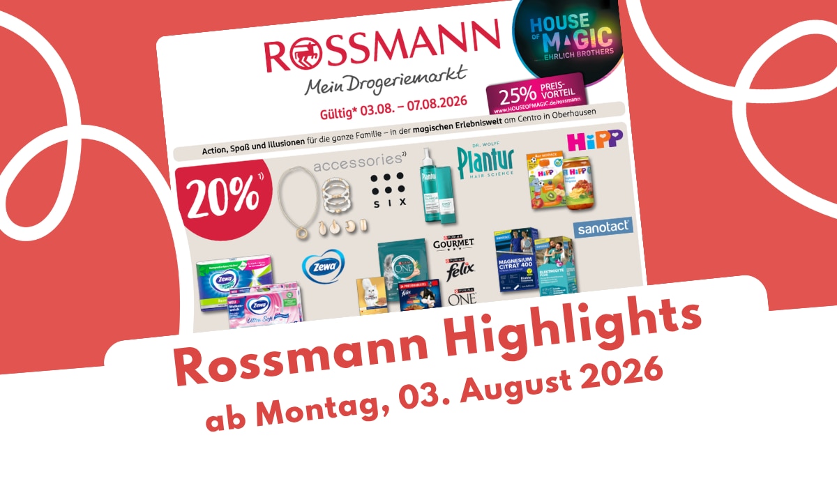 Rossmann Prospekt 03.08.2026: Mit Beauty, Yoga & Wellness!