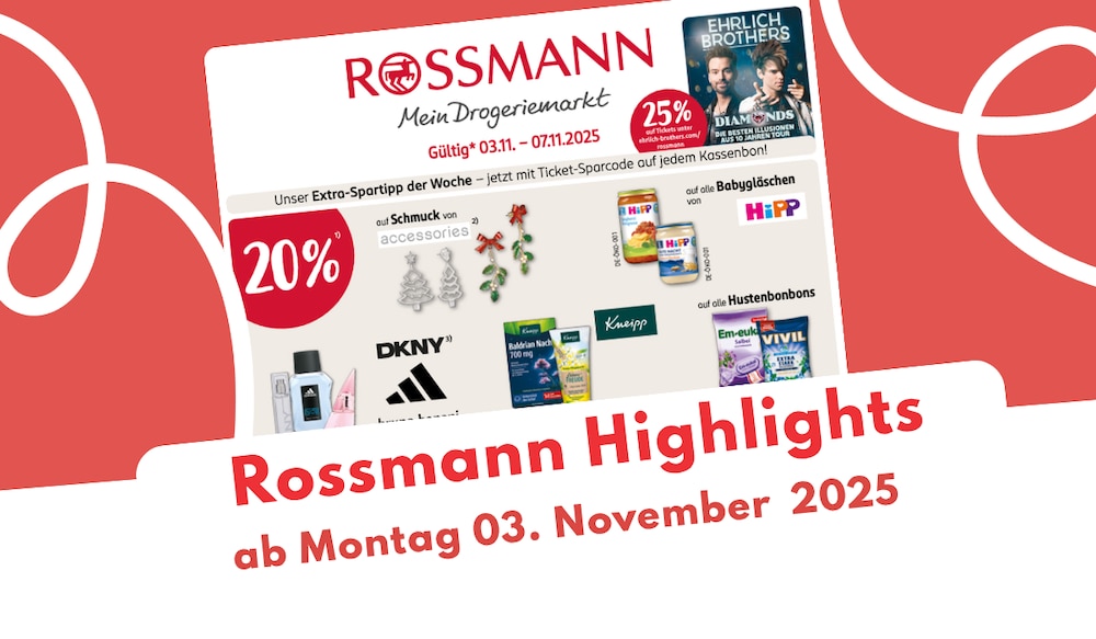 Rossmann Prospekt 03.11.2025: Jetzt bei Parfüm und Co. sparen!